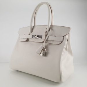 Hermès Birkin  30 Gris Pale M4 Epsom B