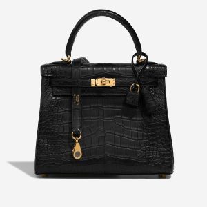 Hermès Kelly  25 Black 89 Alligator Matt 2023 Z