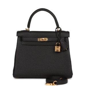 Hermès Kelly  25 Black 89 Togo 2023 B