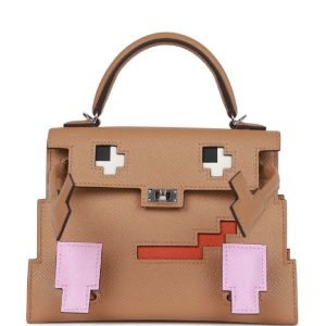Hermès Kelly Sellier & Doll Pixel Chai 0M Epsom U