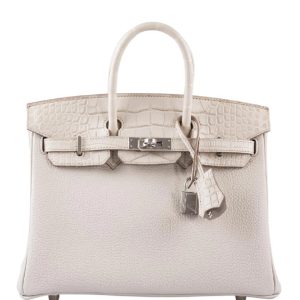 Hermès Birkin Touch 25 Beton 8L Alligator Matt, Togo 2023 B