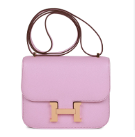 Hermès Constance  18 Mauve Sylvestre X9 Chevre Myzore U
