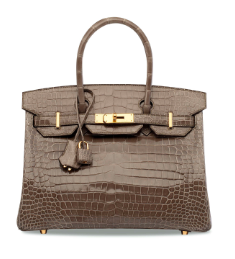 Hermès Birkin  30 Gris Tourterelle 81 Porosus Crocodile Shiny T