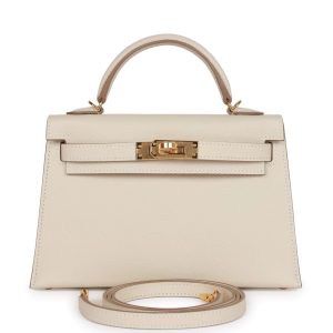 Hermès Kelly Sellier 20 Craie  10 Epsom 2024 B