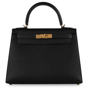 Hermès Kelly Sellier 28 Black 89 Epsom 2024 W