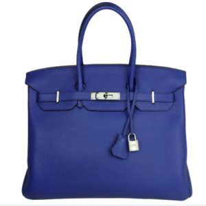 Hermès Birkin  35 Blue Electric 7T Togo 2015 T