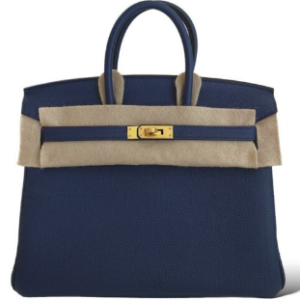 Hermès Birkin  25 Navy 7U Togo W