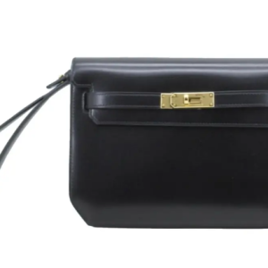 Hermès Kelly Depeche 25 Black 89 Epsom D