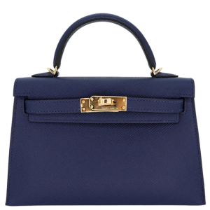 Hermès Kelly  20 Navy 7U Epsom W