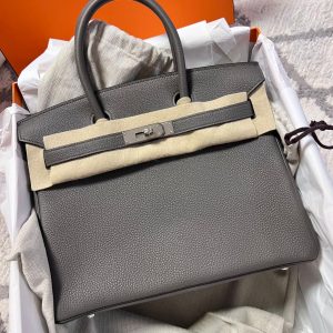 Hermès Birkin  30 Gris Etain 8F Togo 2020 Y