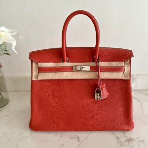 Hermès Birkin Verso 35 Sanguine 9M Togo