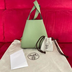 Hermès Picotin  18 Vert Criquet 3I Clemence B