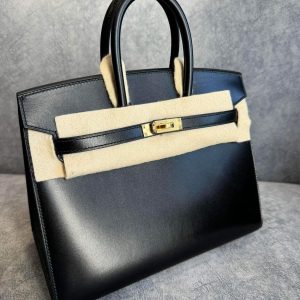 Hermès Birkin Sellier 25 Black 89 Box B
