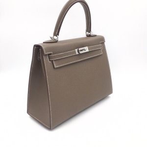 Hermès Kelly Sellier 25 Etoupe  18 Epsom W
