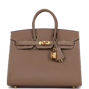 Hermès Birkin Sellier 25 Etoupe  18 Epsom W