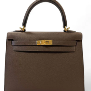 Hermès Kelly Sellier 25 Ecorce  4C Epsom B