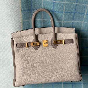 Hermès Birkin  25 Craie  10, Gris Taupe 16 Togo W