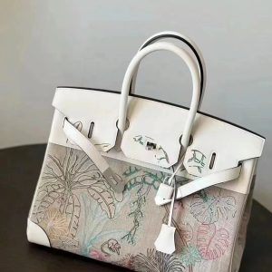 Hermès Birkin Tropical 35 White 01 Swift, Toile 2024 B