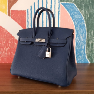 Hermès Birkin Verso 25 Blue Deep S4, Muscade Togo 2024 B