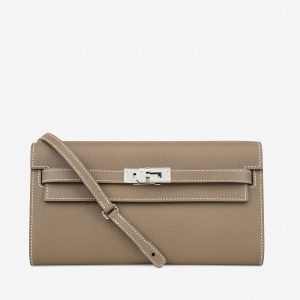 Hermès Kelly To Go Etoupe  18 Epsom 2024 U