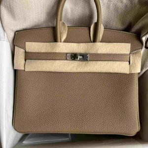 Hermès Birkin  25 Beige Marfa 8Q Togo W