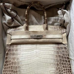 Hermès Birkin Himalaya 30 White 01 Niloticus Crocodile Matt 2016