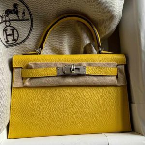 Hermès Kelly Sellier 20 Jaune de Naples 9O Epsom 2024 B