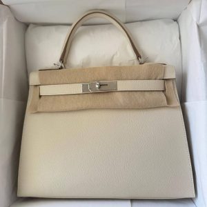 Hermès Kelly Sellier 28 Craie  10 Epsom 2024 W