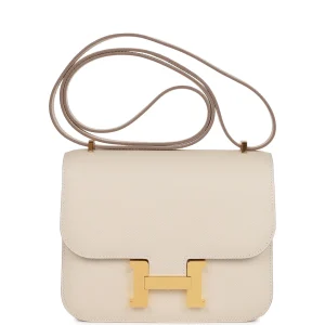 Hermès Constance Mirror 18 Craie  10 Epsom 2023 U