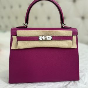 Hermès Kelly Sellier 25 Rose Poupre L3 Epsom C