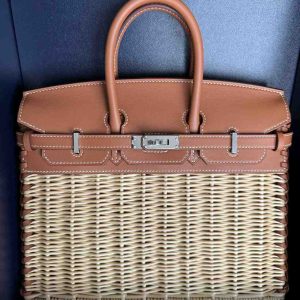 Hermès Birkin Picnic 25 Gold 37 Wicker, Swift 2024 W