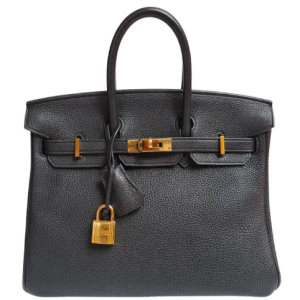 Hermès Birkin  25 Black 89 Togo W