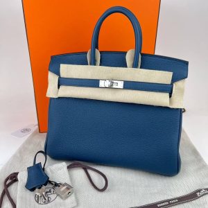 Hermès Birkin  25 Blue de Prusse  7P Togo W
