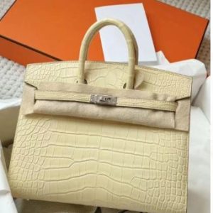 Hermès Birkin  20 Vanille Y1 Alligator Matt W
