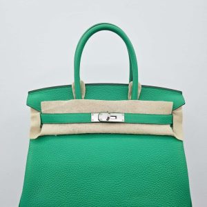 Hermès Birkin  30 Vert Menth 6W Togo Z