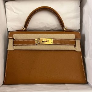 Hermès Kelly Sellier 20 Gold 37 Epsom Y