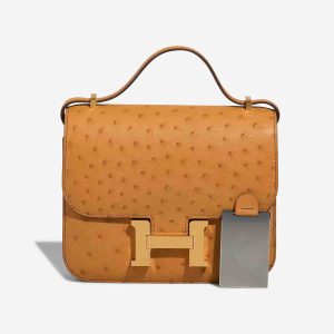 Hermès Constance Mirror 18 Gold 37 Ostrich 2023 B