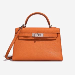 Hermès Kelly Verso 20 Orange H 93 Chevre Myzore 2020 Y