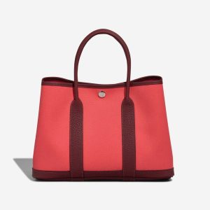 Hermès Garden Party  30 Rose Texas 0E, Rouge H 55 Clemence, Toile 2023 B