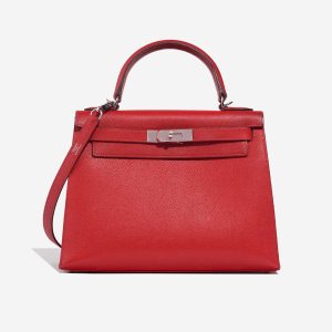 Hermès Kelly Sellier 28 Rouge Casaque Q5 Epsom 2013 Q