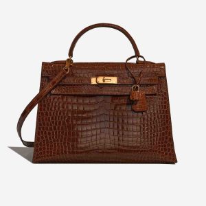 Hermès Kelly  32 Etrusque 32 Porosus Crocodile Shiny 1990