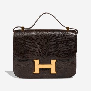 Hermès Constance  24 Marron Fonce 45 Salvator Lizard H
