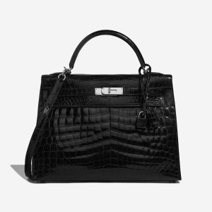 Hermès Kelly  32 Black 89 Niloticus Crocodile Shiny 2017 A