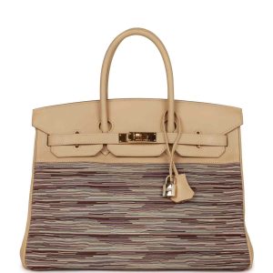 Hermès Birkin Vibrato 35 Parchemin 3C Box 2001 E