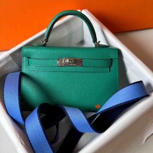 Hermès Kelly Sellier 20 Vert Jade O6 Epsom B