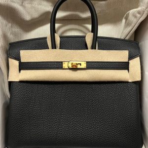 Hermès Birkin  25 Black 89 Togo W