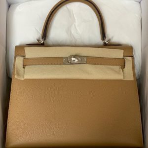 Hermès Kelly Sellier 25 Chai 0M Epsom U