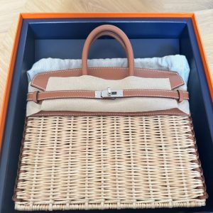 Hermès Birkin Picnic 25 Gold 37 Swift, Wicker 2024 B