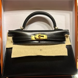 Hermès Kelly  20 Black 89 Box 2024
