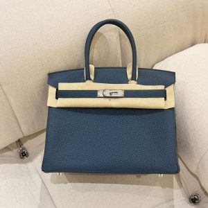 Hermès Birkin  30 Blue de Prusse  7P Togo W
